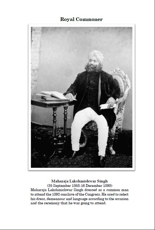 Maharaja Lakshmishwar Singh of Darbhanga, Indian History, Bengal,